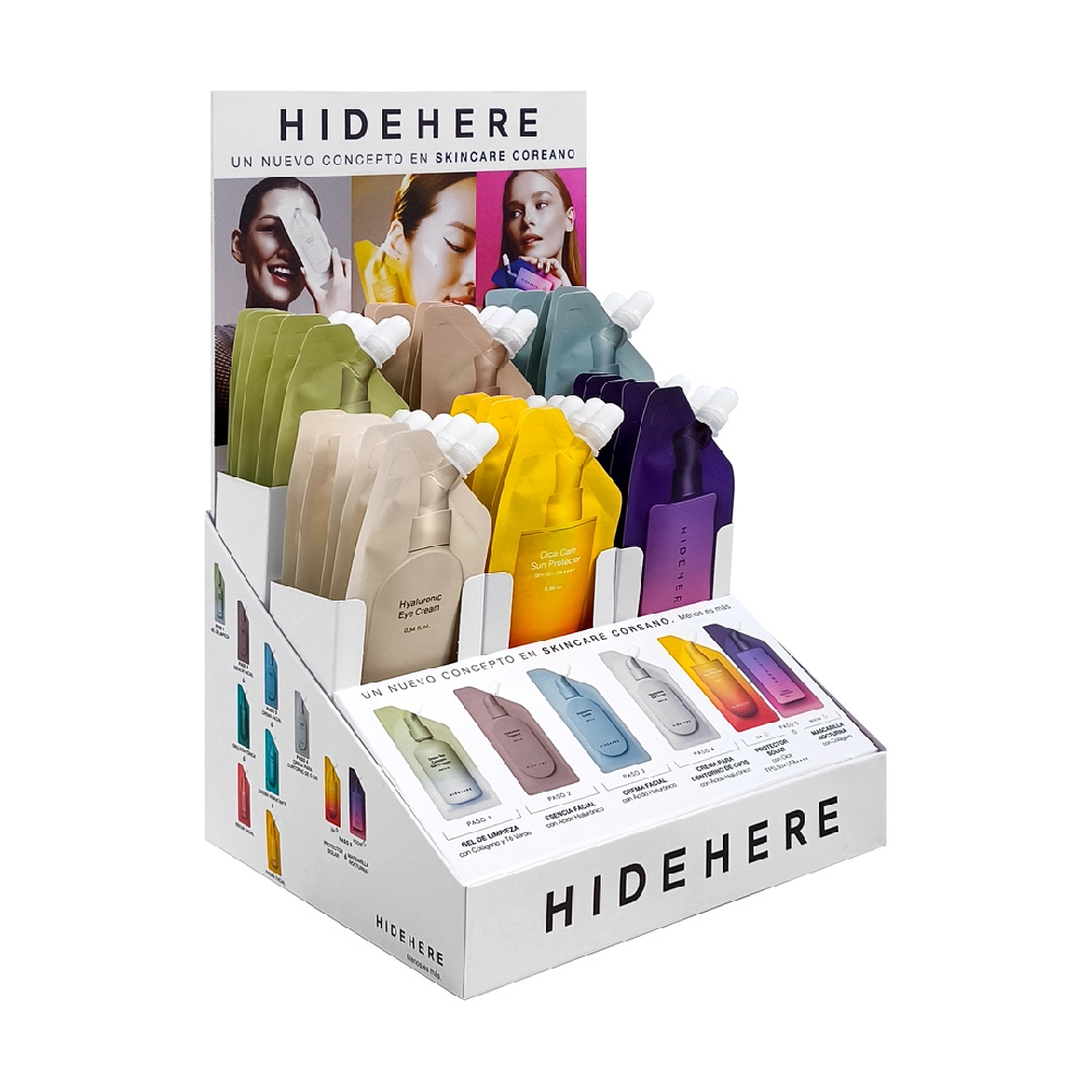 H12940 EXHIBIDOR RUTINA BASICA HIDEHERE x30 + 6 prob